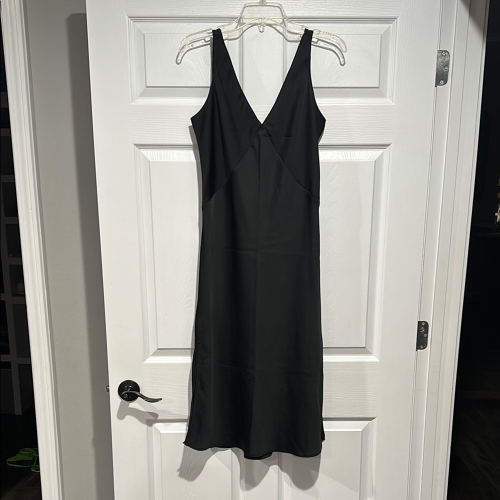 A New Day Black Sheath Midi Dress